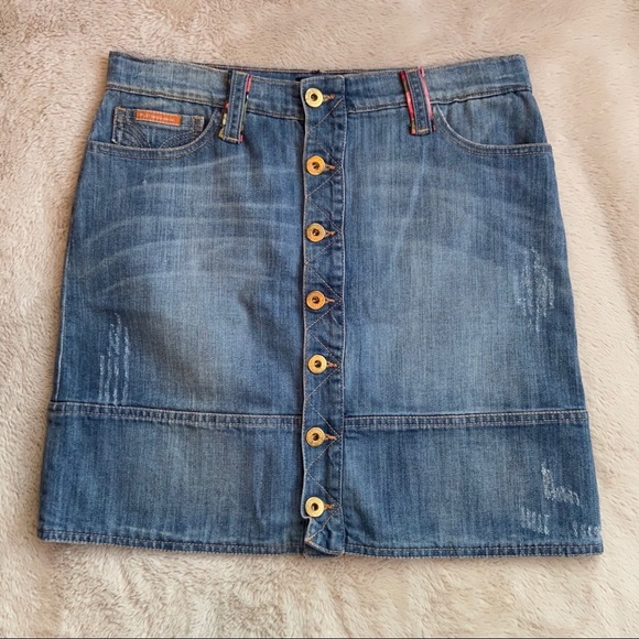 Y2K Dolce And Gabbana Denim Mini Skirt - Picture 2 of 16